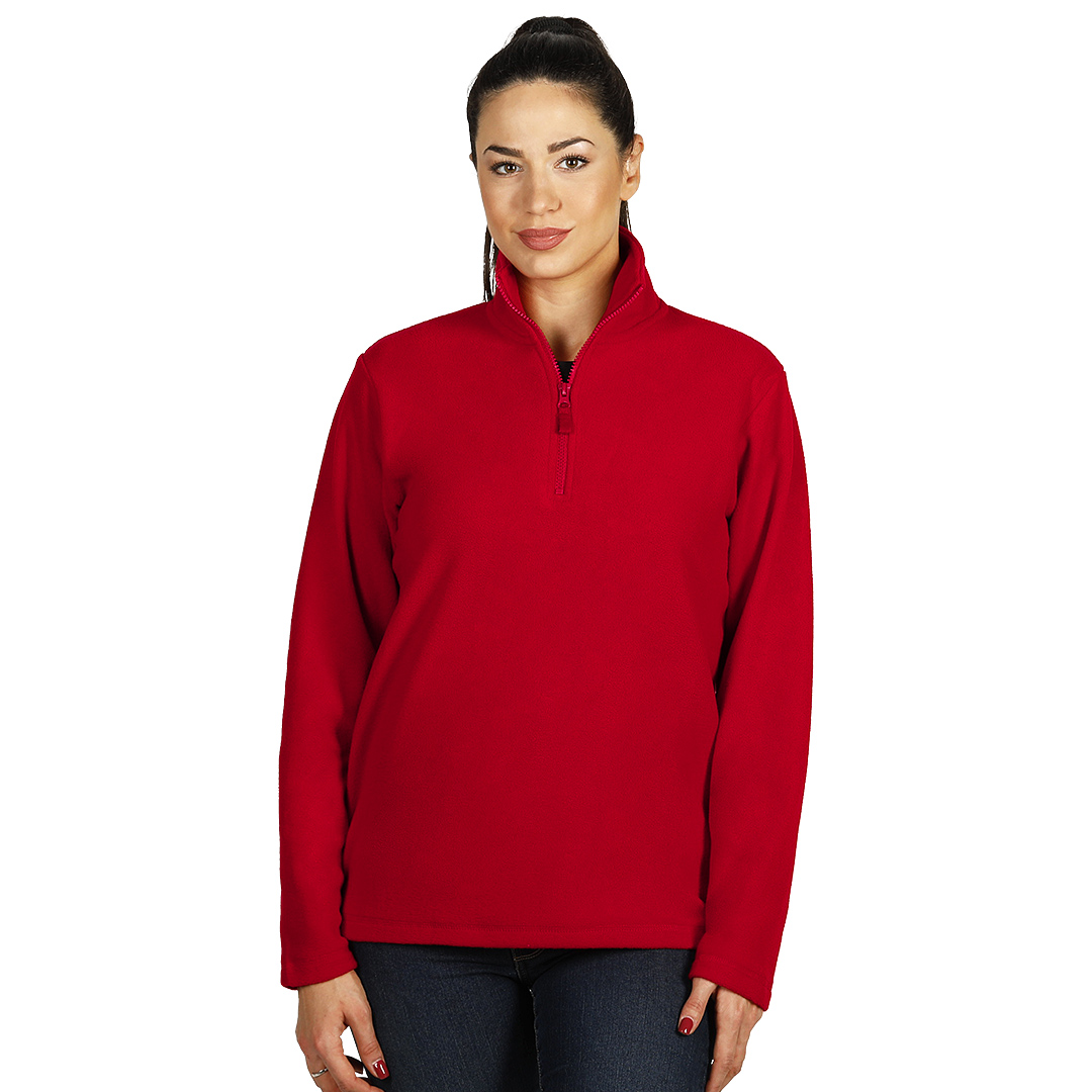 Polar fleece half-zip sweatshirt