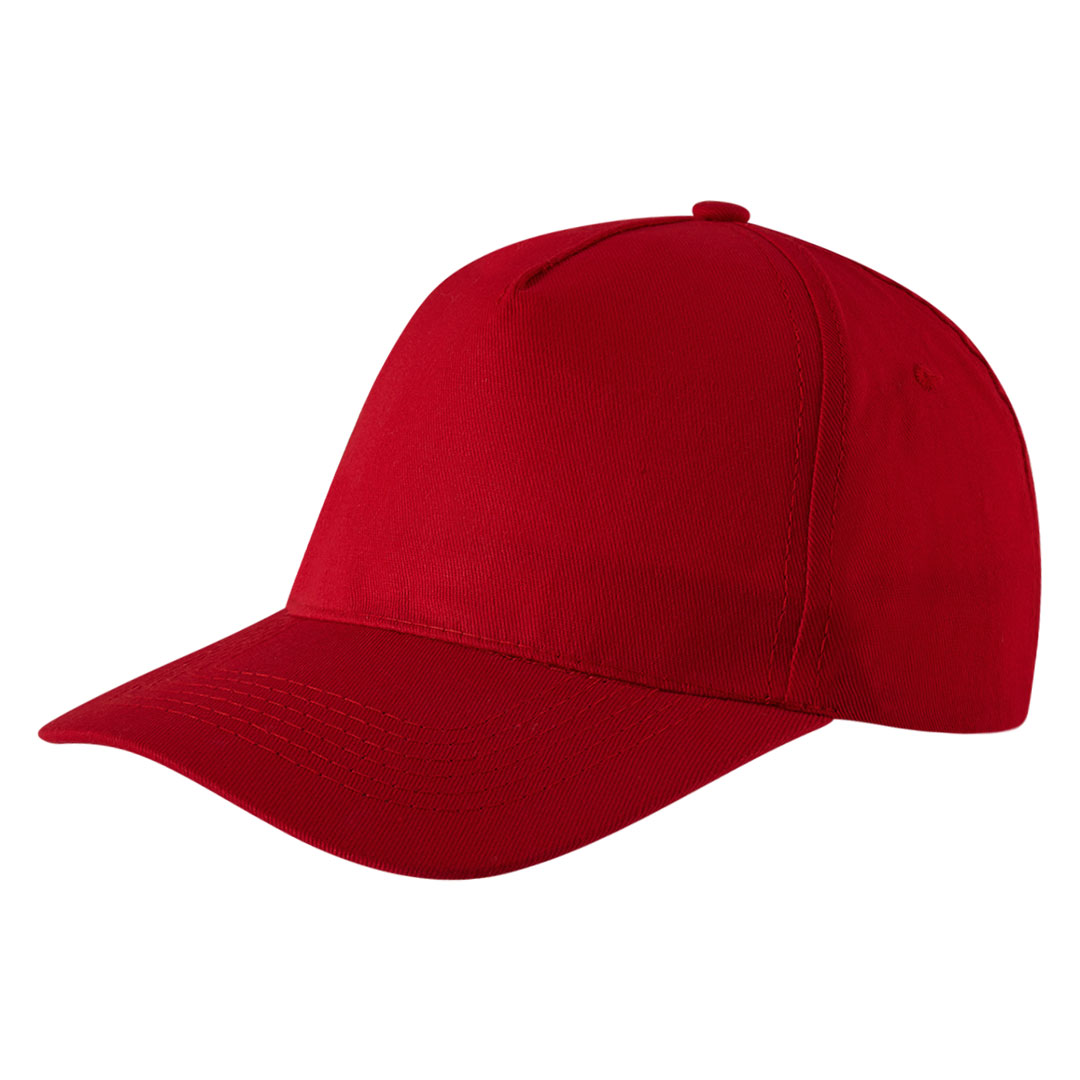 Cap with 5 panels, velcro back closure