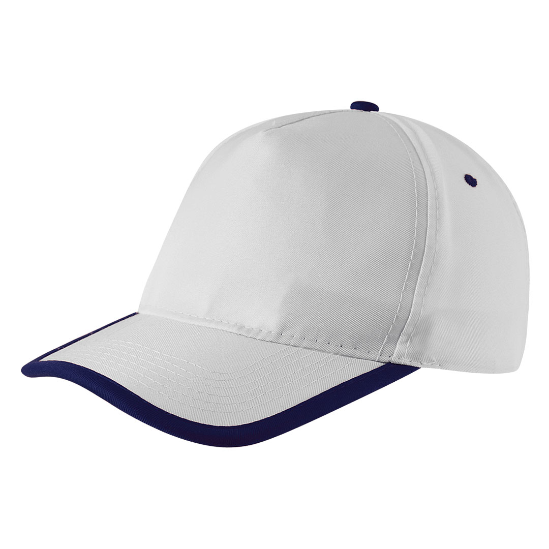 Cap with 5 panels, velcro back closure