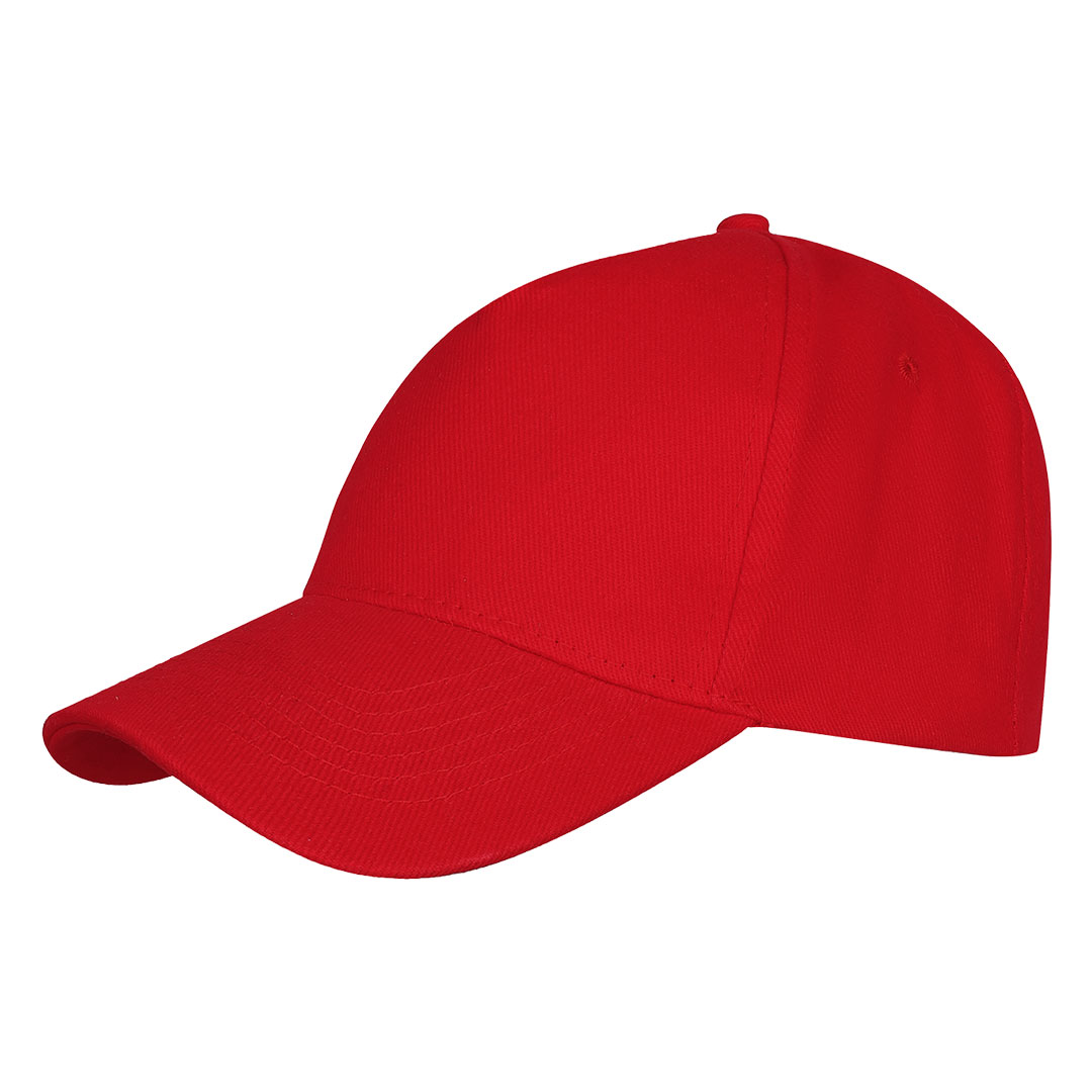 Cap with 5 panels, metal buckle back closure