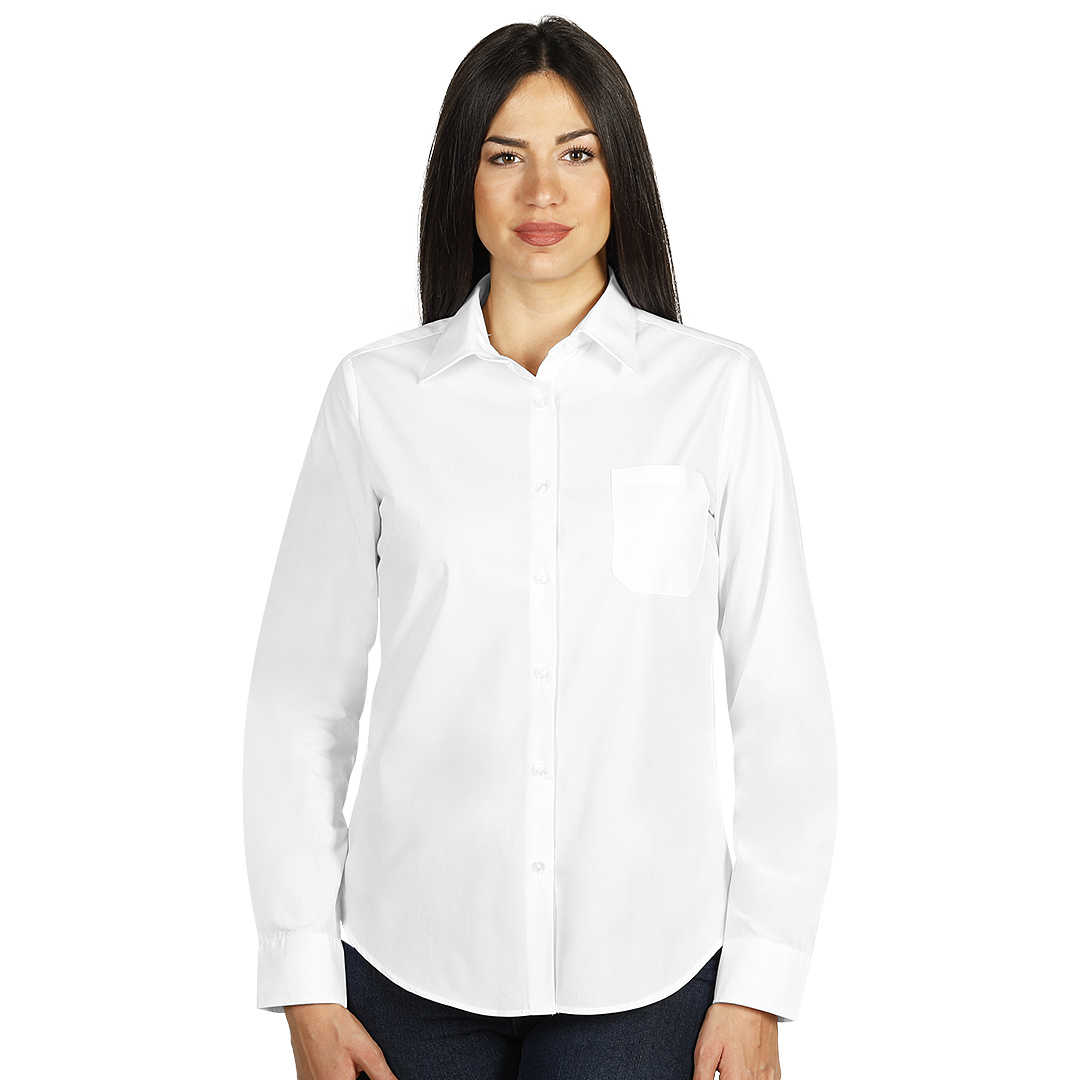 Women's long sleeve shirt, classic adjusted fit