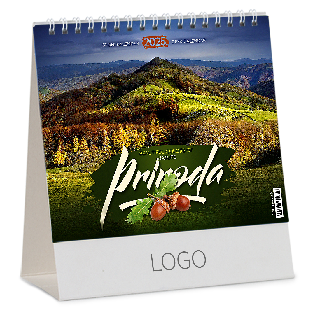 PRIRODA STONI I, desk calendar, 13 pages, 15.5 x 13 cm