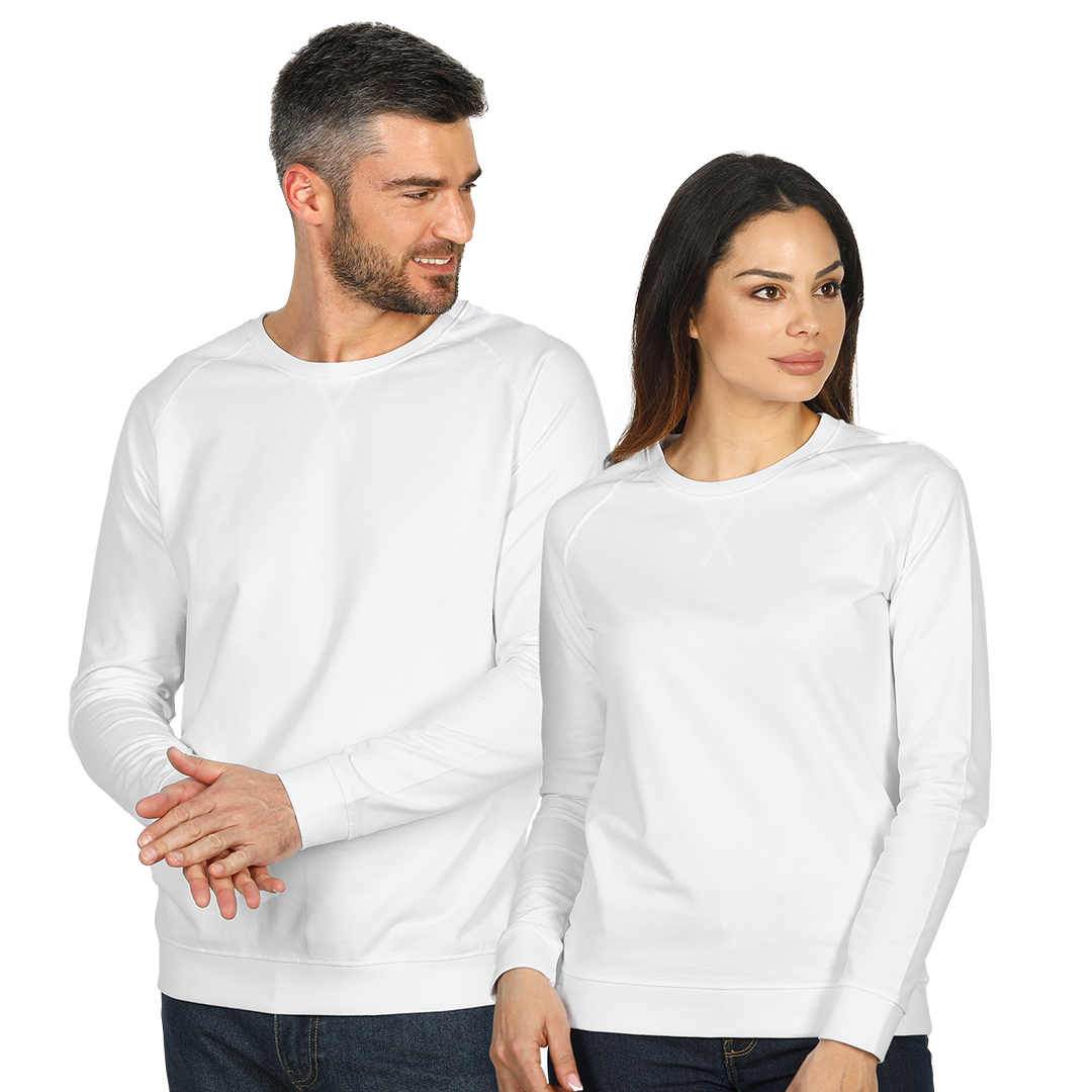 Unisex crewneck sweatshirt with raglan sleeves 