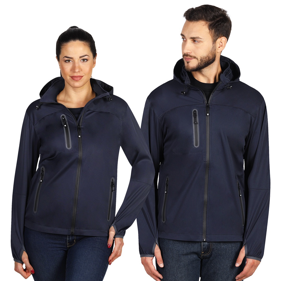 Unisex softshell hooded jacket